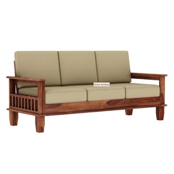 Home furniture Wooden Sofa Set for Living Room and Office 3 Three Seater Walnut Finish Natural Teak Finish (Rosewood (Natural Teak Finish), Alanis (Natural Teak Finish))